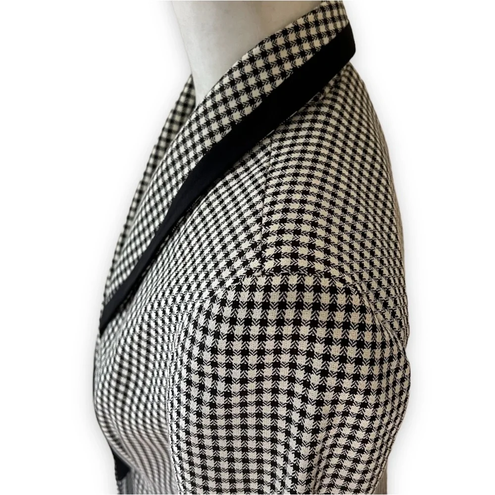 Vintage Plaid Gold Button Detail Double Breasted Flight
Stewardess Dress Size 4_3
